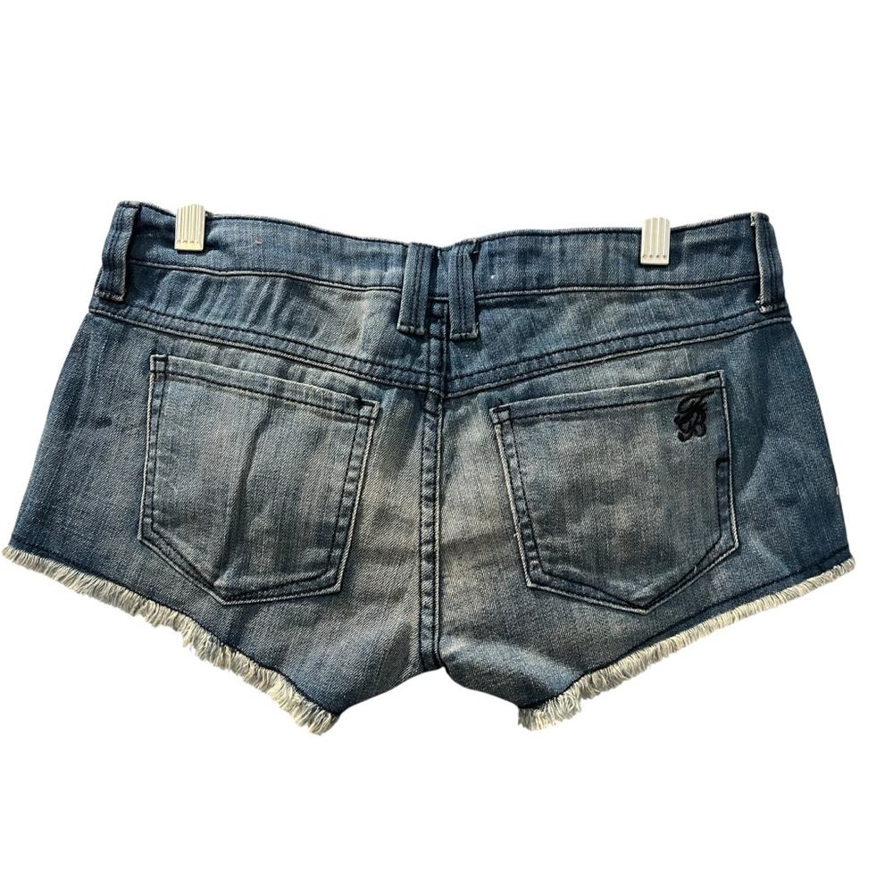 Franky B. NWT Denim Low Rise Blue Jean Shorts Size 26 Cut Off Summer Casual - Picture 6 of 7